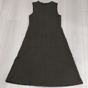 Mademoiselle Small Sleeveless Olive Green Dress